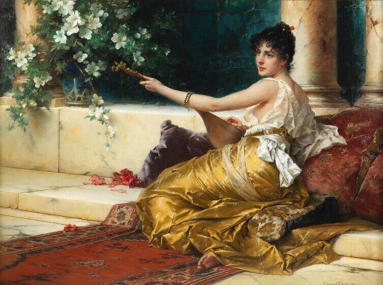 Conrad Kiesel, «Mandolinenspielerin», Конрад Кисел «Игра на мандолине» Conrad Kiesel, «Mandolinenspielerin», Конрад Кисел «Игра на мандолине»