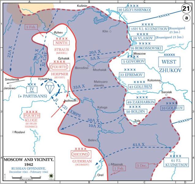 Ржевско-Вяземская наступательная операция, январь-апрель 1942 года.