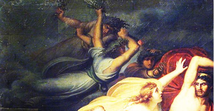 Архангел Микеле Мигларини, «Фурии преследуют Атаманта», фрагмент «Фурии», 1801 г.