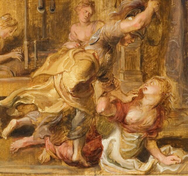 Питер Пауль Рубенс, «Паллада и Арахна» (фрагмент), 1636 г. 