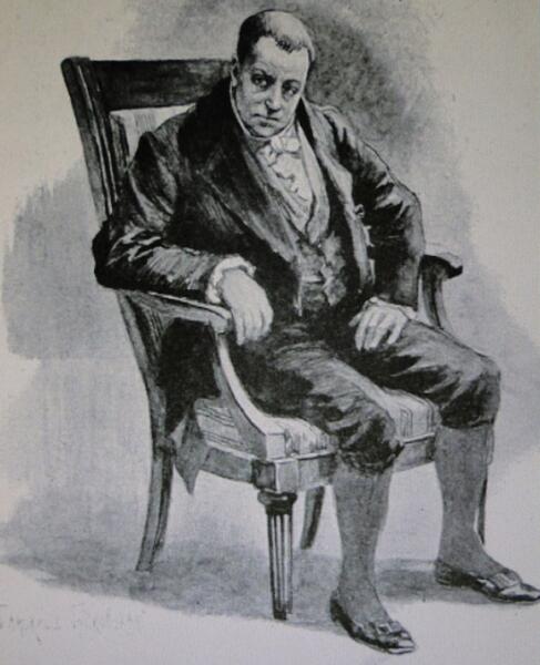 Рисунок Е.П. Самокиш-Судковской к очерку А. Ф. Кони о докторе Гаазе