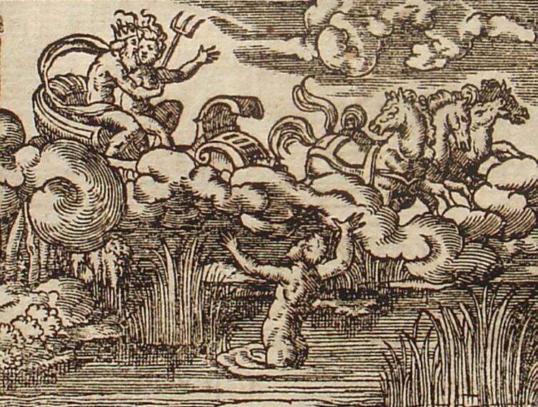 Виргиль Солис, Кианея, иллюстрация к «Метаморфозам» Овидия, 1581 г.