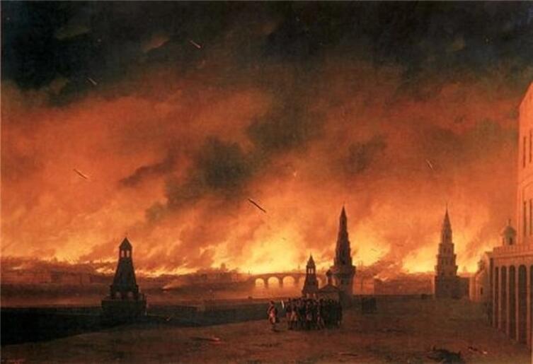 И. К. Айвазовский, «Пожар Москвы 1812 года», 1851 г. И. К. Айвазовский, «Пожар Москвы 1812 года», 1851 г.