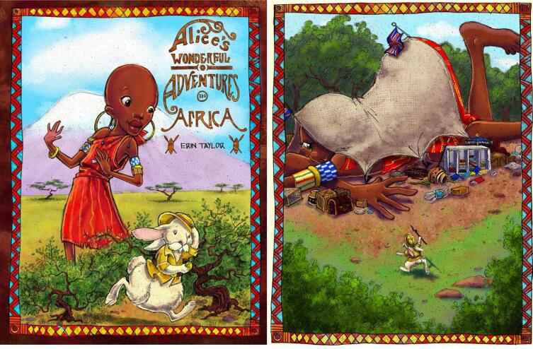 Иллюстрации Erin Taylor из издания «Alice's Wonderful Adventures in Africa» (2009) Иллюстрации Erin Taylor из издания «Alice's Wonderful Adventures in Africa» (2009)