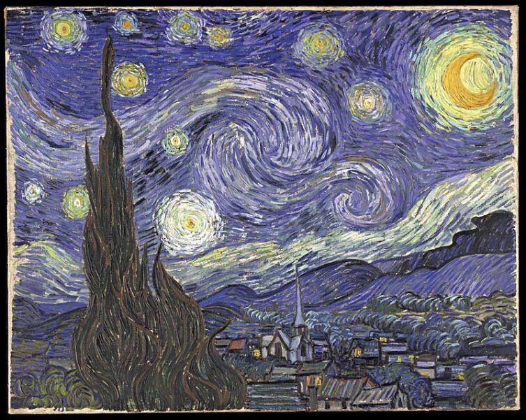 Винсент Ван Гог, «Звездная ночь», 1889 г.