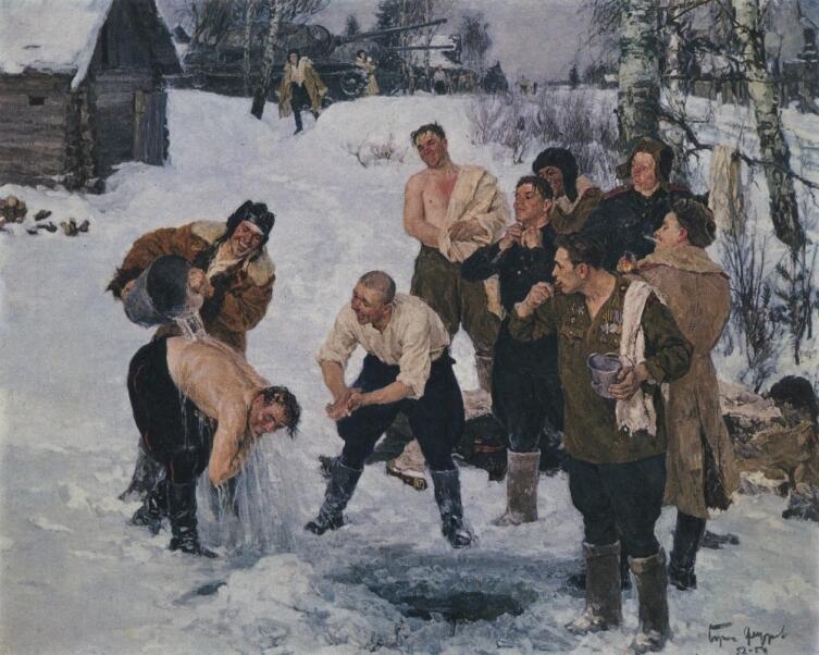 Б. Ф. Фёдоров, «Утро танкистов», 1954 г.