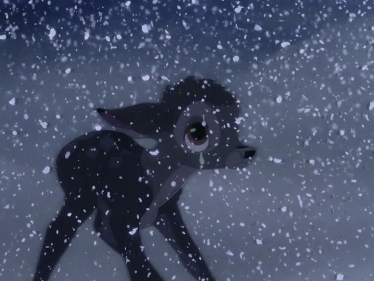 Кадр из м/ф «Бэмби», 1942 г.