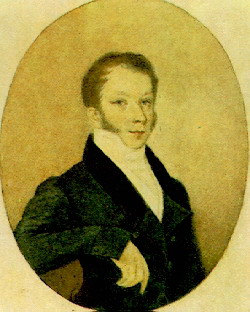 Молодой Владимир Федорович Одоевский на зарисовке В. А. Тропинина