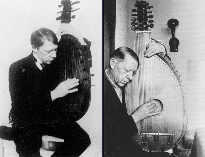 В. Татлин с бандурой в 1911 г. и в 1940-е гг. В. Татлин с бандурой в 1911 г. и в 1940-е гг.
