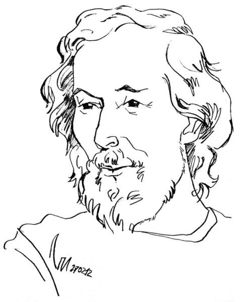 Портрет Владимира Летучего работы художника Леонида Петрушина