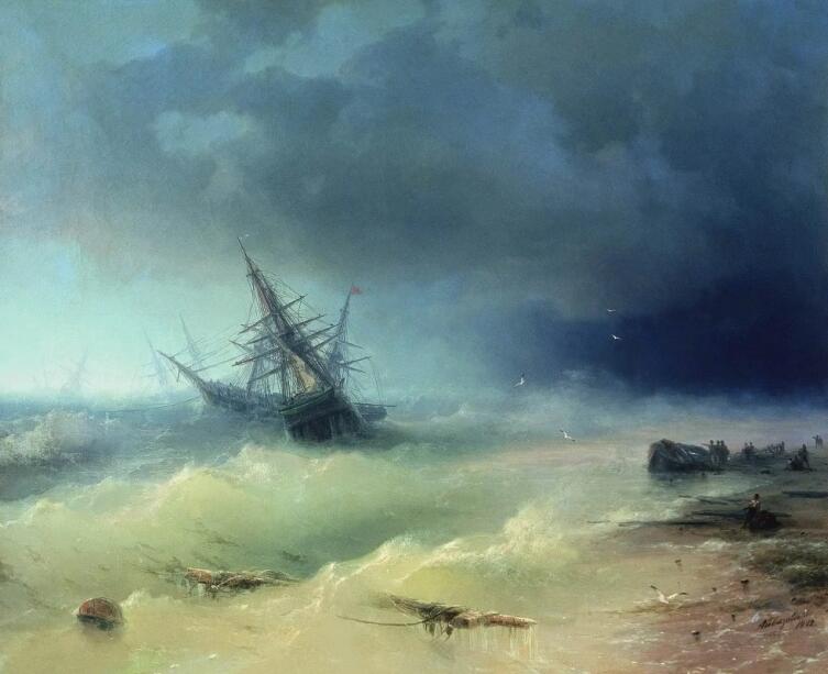 И. К. Айвазовский, «Буря», 1872 г.