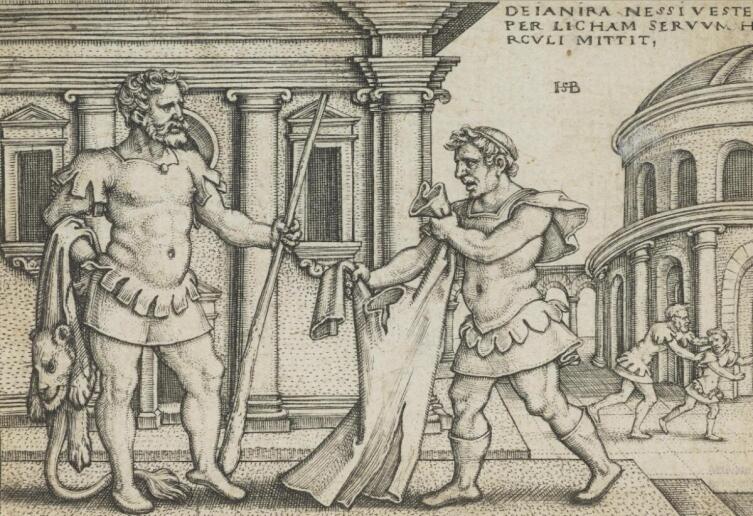 Ханс Зебальд Бехам, «Лихас передает Гераклу тунику кентавра» Ханс Зебальд Бехам, «Лихас передает Гераклу тунику кентавра»