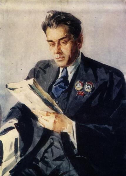 А. Шовкуненко, «Портрет поэта П. Г. Тычины», 1949 г. А. Шовкуненко, «Портрет поэта П. Г. Тычины», 1949 г.