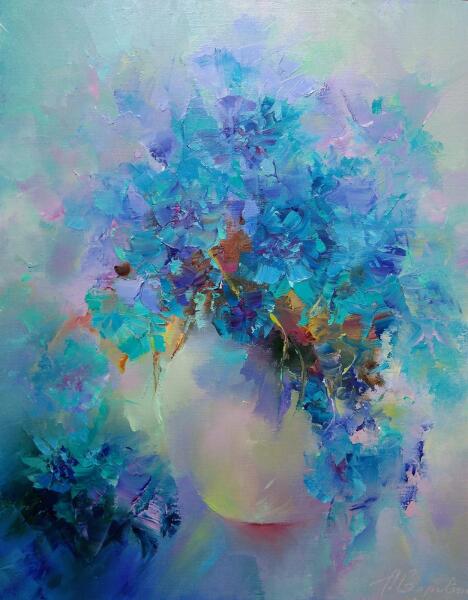 Андрей Иванович Боравик, «Васильковое утро», 2019 г.