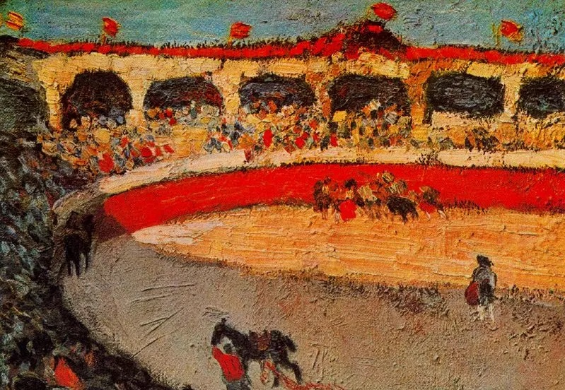 Пабло Пикассо, «Коррида» (фрагмент), 1901 г.