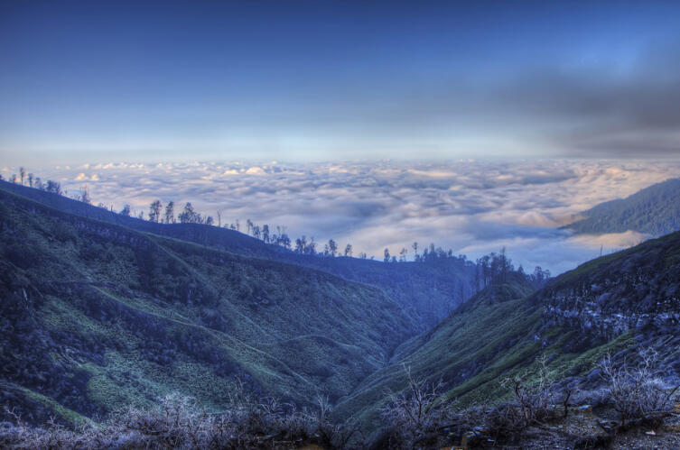 Закат в районе Иджена