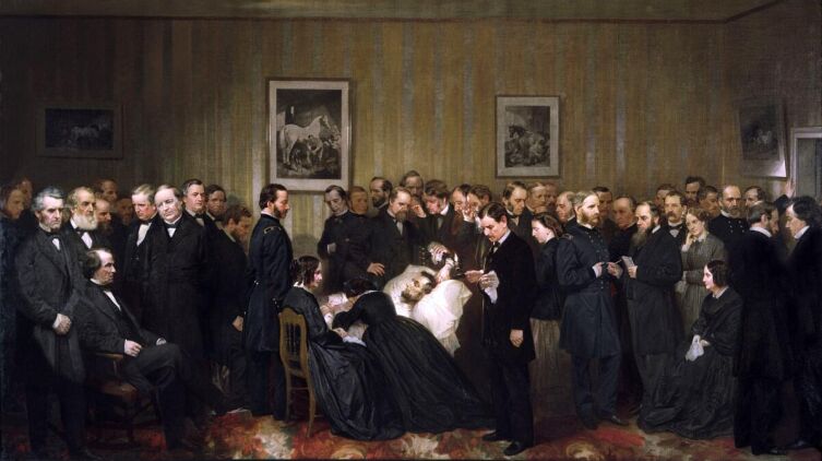 Алонзо Чаппел, «Последние часы жизни Авраама Линкольна», 1868 г.