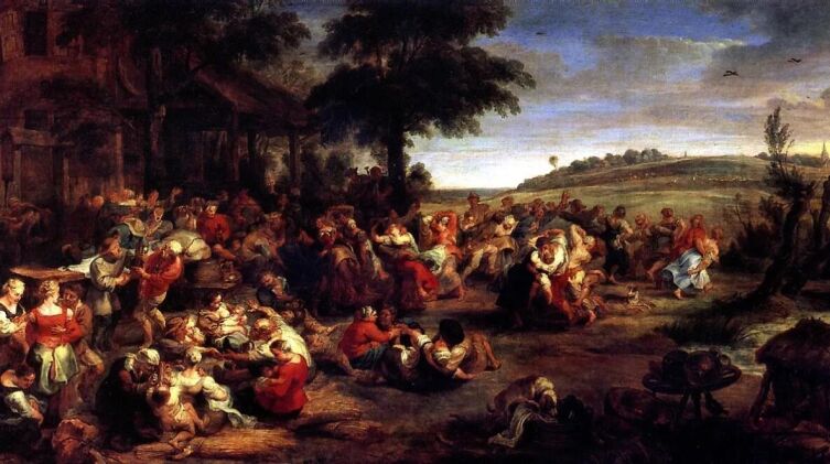 Питер Пауль Рубенс, «Сельская свадьба», 1638 г.<br />

