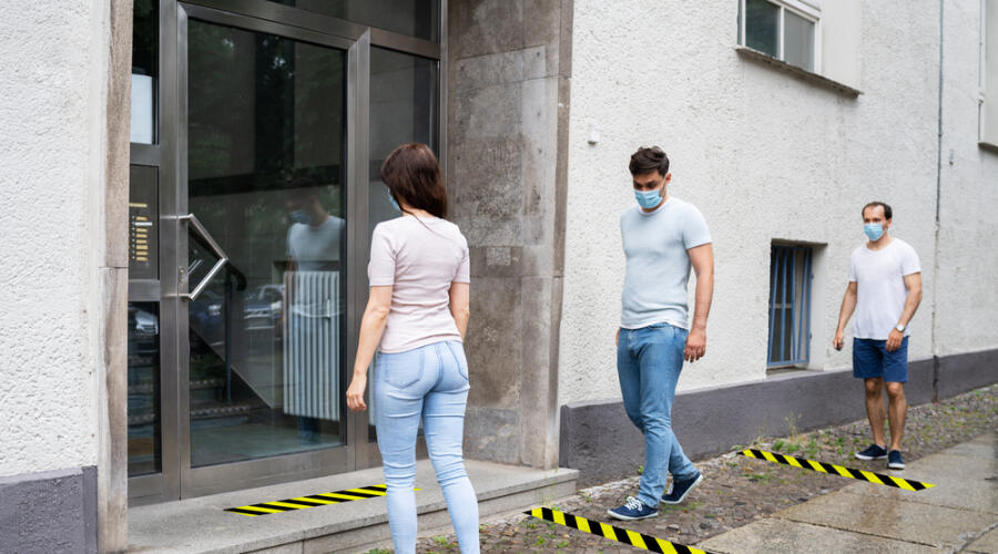 Современная очередь - «ковидная»