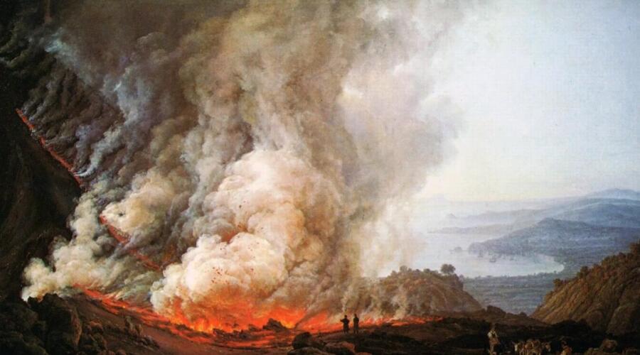 Юхан Кристиан Клаусен Даль, «Извержение Везувия в декабре 1820 года», 1826 г.
