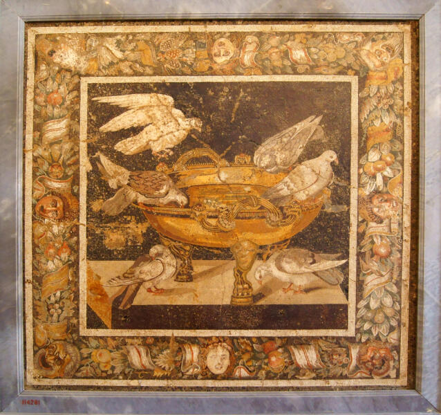 Мозаика с голубями из Помпеи