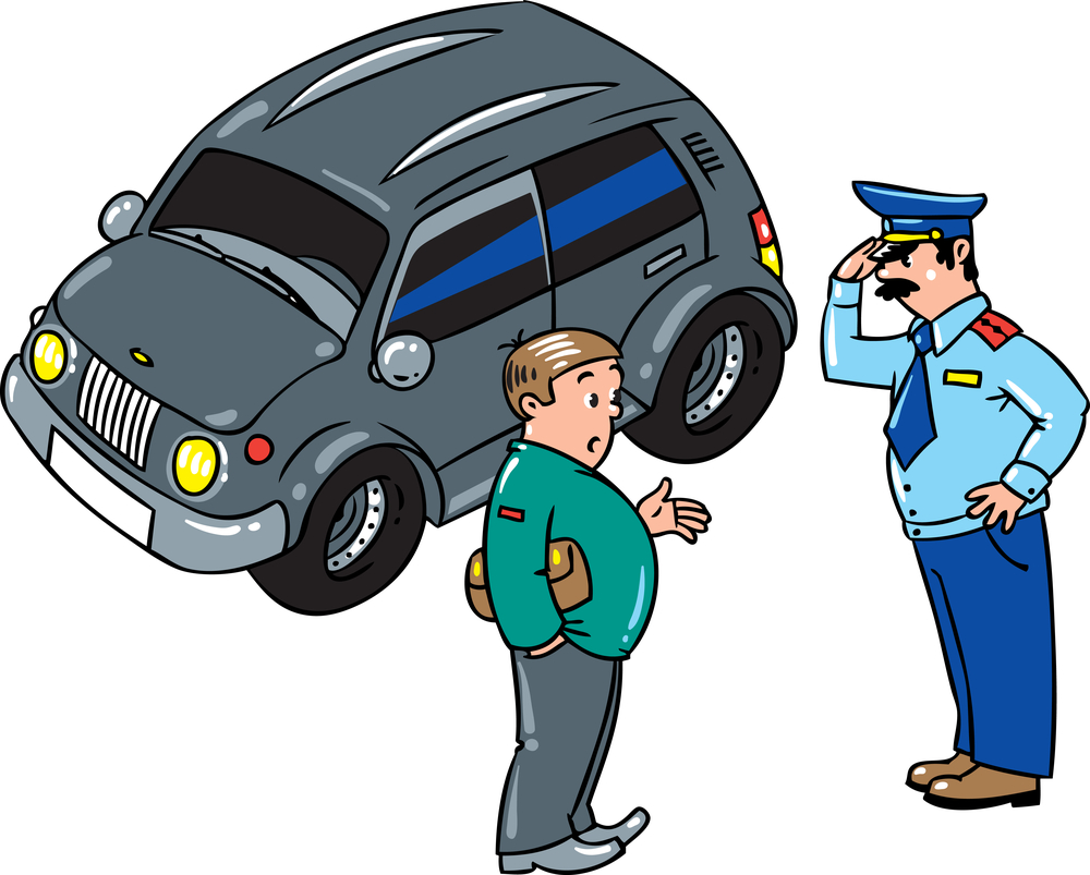Рисунок милиционер и водитель