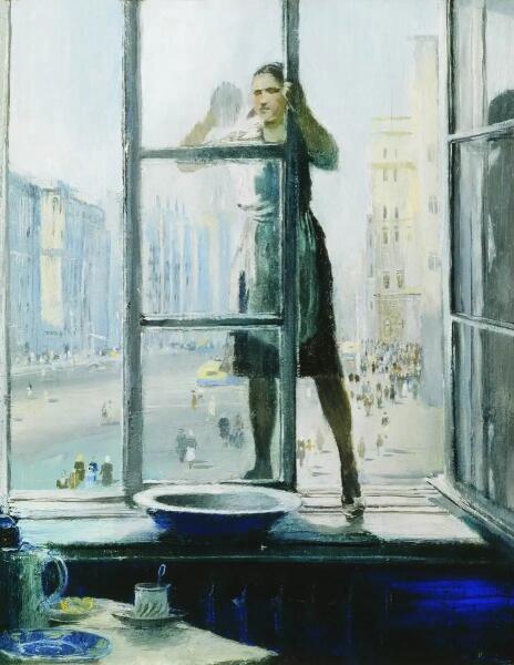 Ю. И. Пименов, «Весеннее окно», 1948 г.
