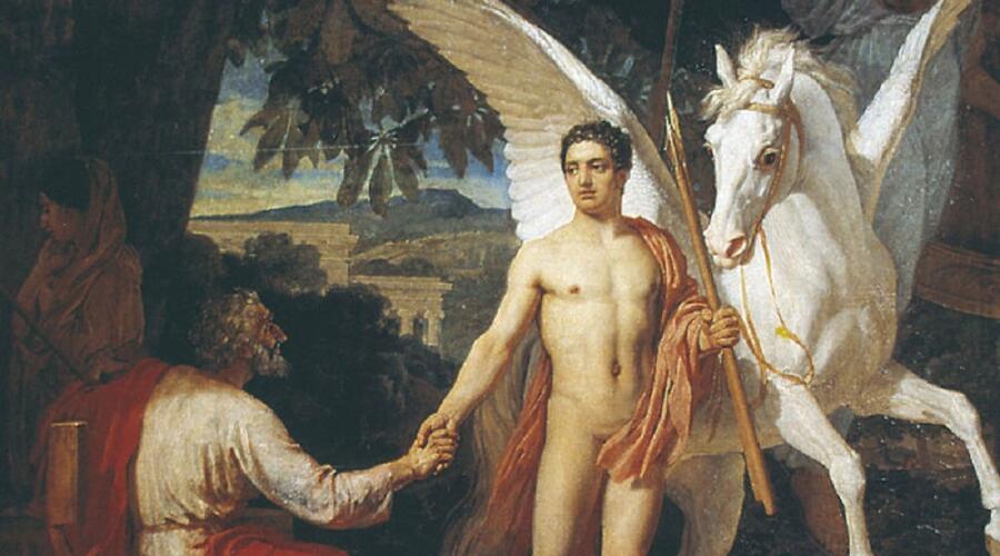 А. А. Иванов, «Беллерофонт отправляется в поход против Химеры», (фрагмент), 1829 г.