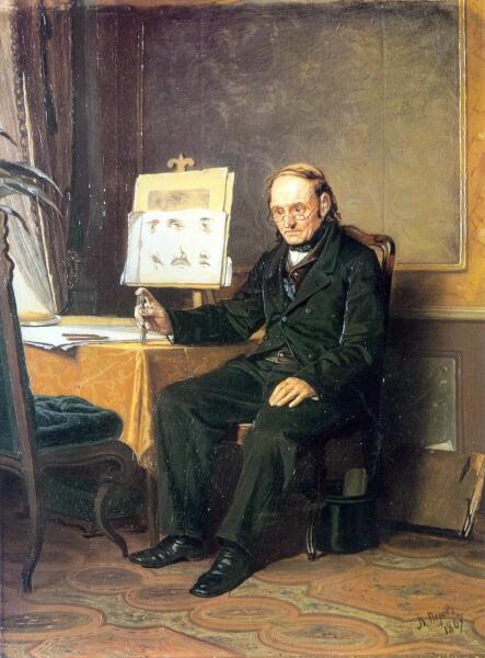 В. Г. Перов, «Учитель рисования», 1867 г.
