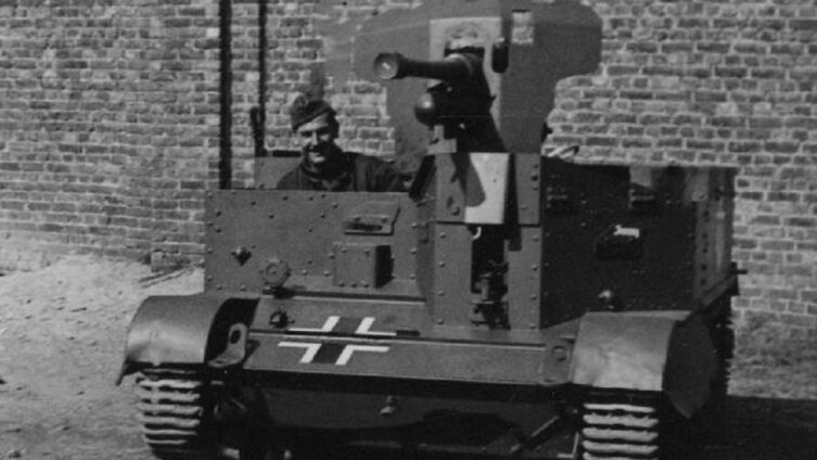 Немецкая самоходная артиллерийская установка 4,7-cm Böhler auf Selbstfahrlafette Bren-Carrier(e)