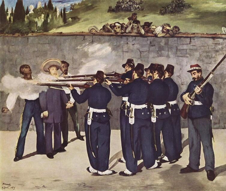 Эдуард Мане, «Расстрел императора Мексики Максимилиана», 1867 г.