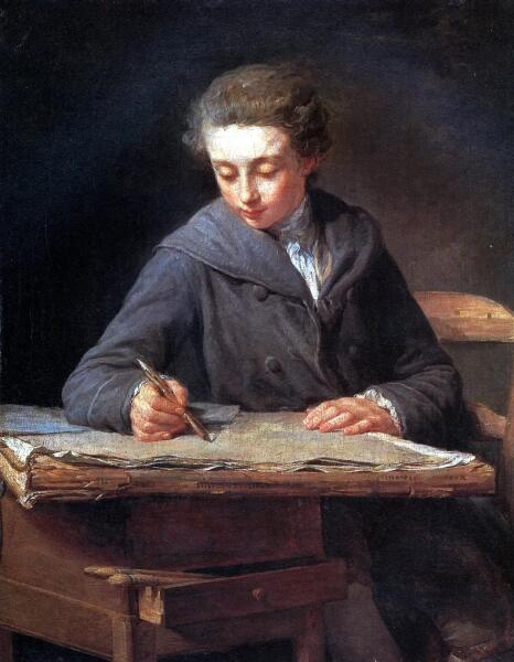 Никола Бернар Леписье, «Юный рисовальщик», 1772 г.