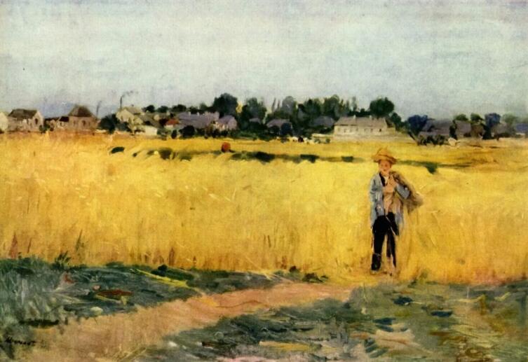 Берта Моризо, «Пшеничное поле», 1875 г.