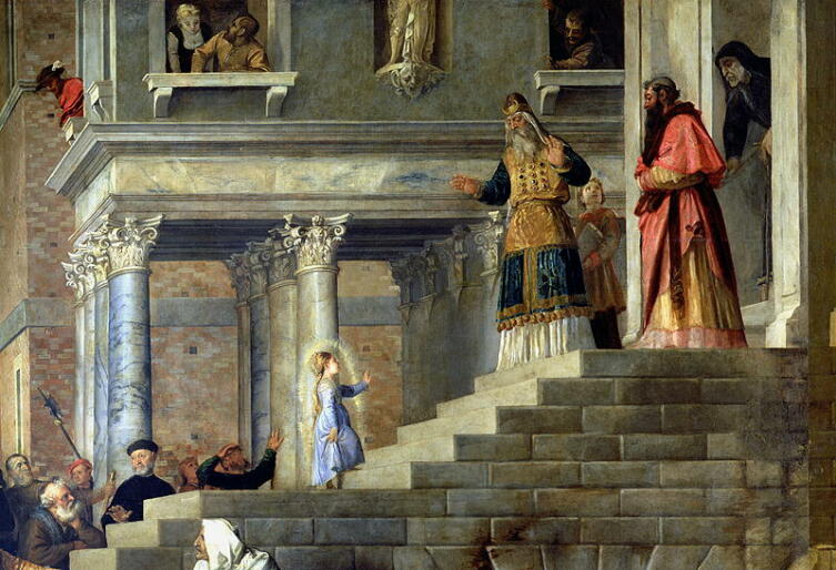 Тициан, «Введение Марии во храм»