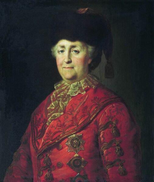Михаил Шибанов, «Екатерина Вторая в дорожном костюме», 1787 г.