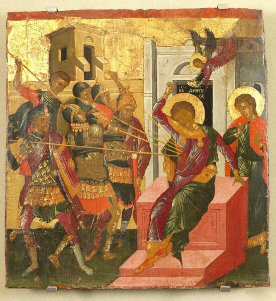Мученичество св. Димитрия, критская икона XV века