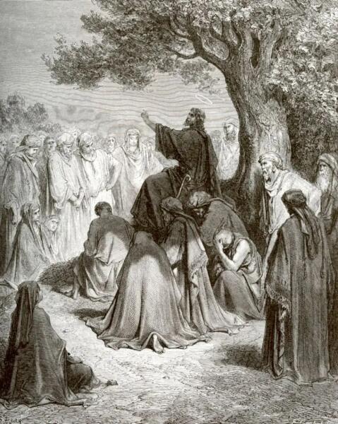 Поль Гюстав Доре, «Иисус Христос проповедует народу», 1878 г.