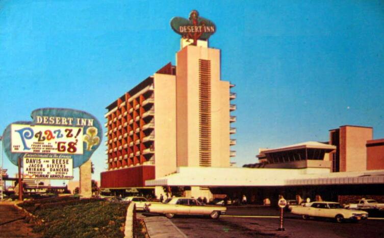 Фотография отеля и казино Desert Inn, Лас - Вегас, 1968 г.