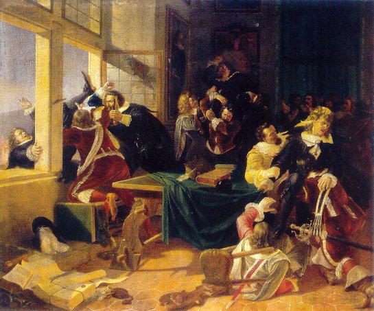 Карл Свобода, «Дефенестрация», 1844 г.