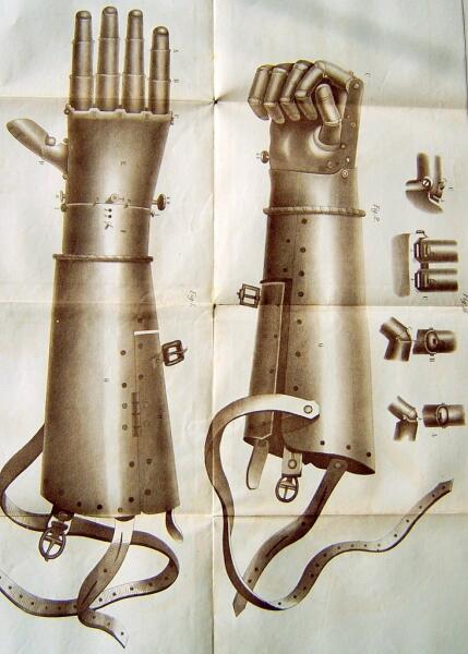 Вторая железная протезная рука, которую носил фон Берлихинген