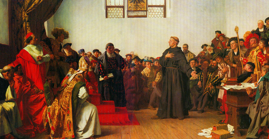 Антон фон Вернер, «Лютер в Вормсе. 18 апреля 1521 год»