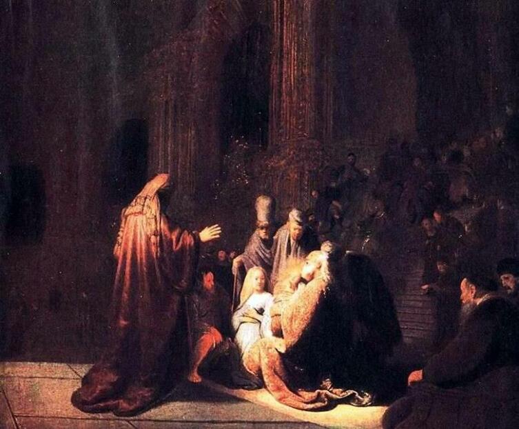 Рембрандт, «Симеон во храме»