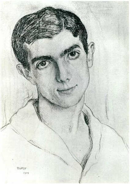 Лев Бакст, «Портрет Леонида Мясина», 1914 г.