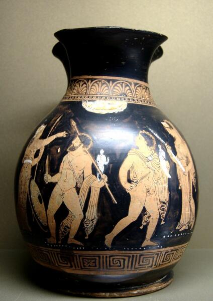 Диомед c Одиссеем похищают Палладиум. Античная ваза 360—350 гг. до н. э. 