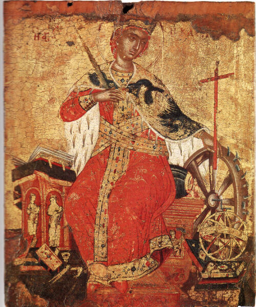 Святая Екатерина (икона XVII века)