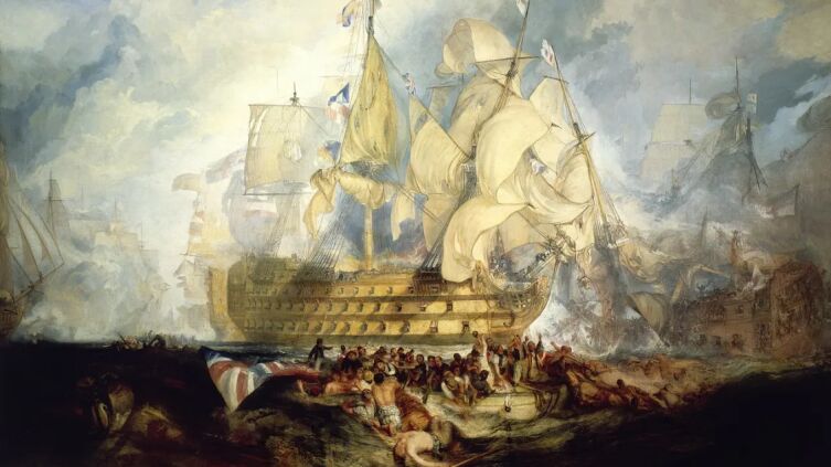 Джозеф Мэллорд Уильям Тёрнер, «Трафальгарское сражение 21 октября 1805 года», 1824 г.