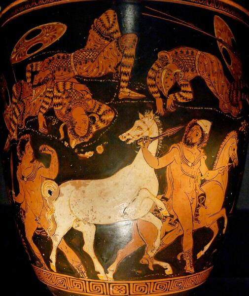 Одиссей и Диомед крадут лошадей Резуса