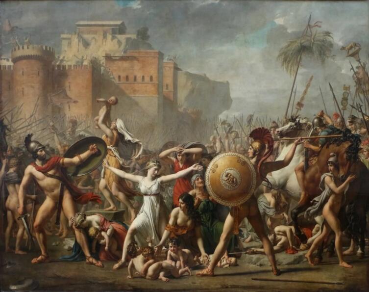 Жак-Луи Давид, «Сабинянки, останавливающие битву между римлянами и сабинянами»