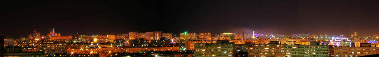 Панорама ночного Актау