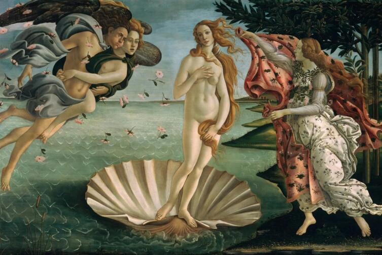 Сандро Боттичелли, «Рождение Венеры», 1482—1486 гг.